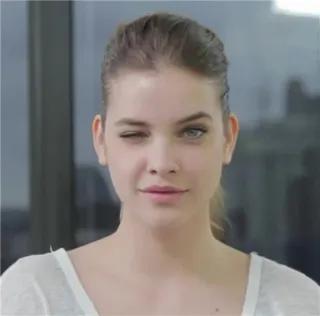 ✨ 859c4a6f Frau, Gesicht, Porträt, Zwinkern, Model, Person, Frau, Schönheit telegram sticker