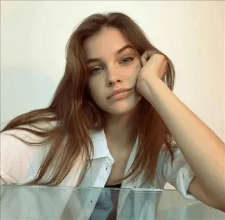 ✨ cc984f65 Frau, Porträt, Mädchen, Gesicht, Schönheit, Model telegram sticker