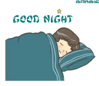 😴 d1481383 GOOD NIGHT 晚安, 睡眠, 睡觉, 卡通, 毯子 telegram sticker