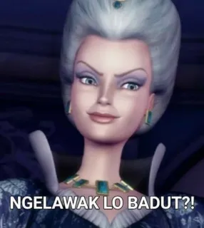 🧘‍♂ 126583fb NGELAWAK LO BADUT?! ミーム, 面白い, 漫画, 悪役, 侮辱 telegram sticker