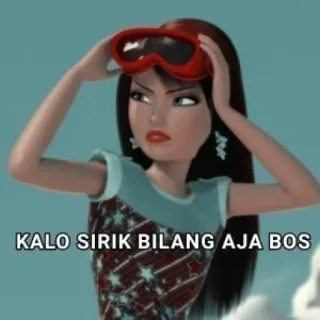 🧘‍♂ bacbc805 KALO SIRIK BILANG AJA BOS ミーム, 漫画, 表情, ユーモア telegram sticker