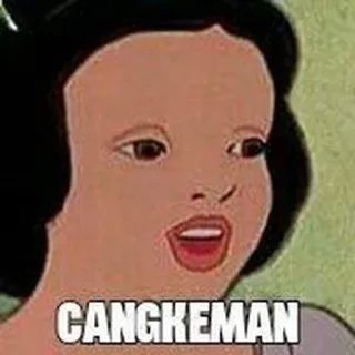 🤢 80f6572b CANGKEMAN Meme, Grappig, Uitdrukking, Cartoon telegram sticker