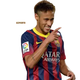 😬 5480d6c7 Neymar UZPENYA calcio, calcio, atleta, Neymar, sport, FC Barcellona whatsapp sticker