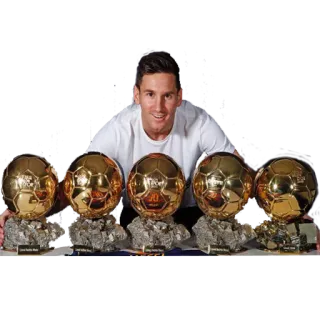 👑 7ccaf0f4 Lionel Messi calcio, calcio, sport, atleta, premio, pallone d'oro, pallone d'oro whatsapp sticker