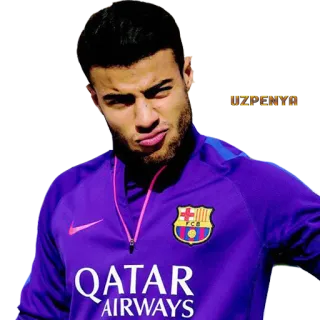 😜 a998b945 QATAR
AIRWAYS calcio, FCB, atleta, Qatar Airways whatsapp sticker