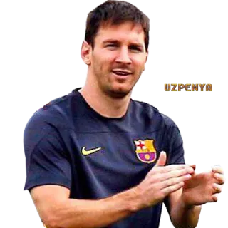 👏 ae40a867 Lionel Messi UZPENYA calcio, football, atleta, Lionel Messi, Barcellona whatsapp sticker