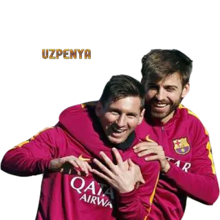 😹 c99e1abd UZPENYA calcio, calcio, atleti, Lionel Messi, Gerard Piqué, FC Barcelona whatsapp sticker