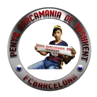 ⚽ fba89af4 PENYA BARCAMANIA DE TASHKENT Barça, FC Barcelona, calcio, sport, calcio whatsapp sticker