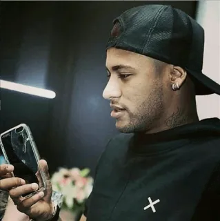 😐 648eae28 Neymar Neymar, jogador de futebol, celebridade, atleta whatsapp sticker