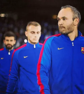 😐 67a312aa Iniesta futebol, jogador, esportes, futebol, Barcelona whatsapp sticker