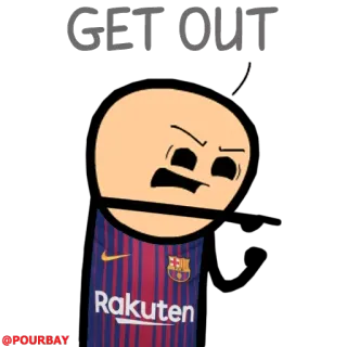 👊 5d4e7a86 GET OUT kartun, pergi, marah telegram sticker