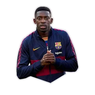 ✊ 447a9828 calcio, calcio, atleta, Dembélé, Barcellona telegram sticker