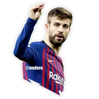 🤫 b00b08d1 @nodero calcio, football, atleta, Gerard Piqué, FC Barcelona telegram sticker