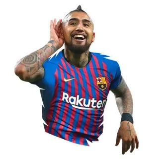 🙉 cbb21f23 Arturo Vidal calcio, calcio, atleta, barcellona, rakuten, giocatore telegram sticker