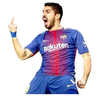 🖕 eb3a74f0 Luis Suarez calcio, giocatore, sport, offensivo, celebrazione telegram sticker