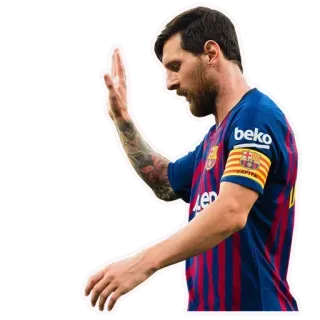 🙅‍♂ f7c5db7b Lionel Messi calcio, calcio, giocatore, capitano, atleta telegram sticker