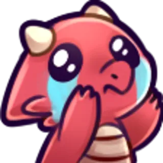 😭 508d36c5 Cartoon, Draak, Huilend, Verdrietig, Emotie, Sticker telegram sticker