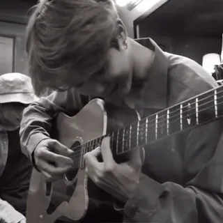 🎧 b68b58a2 guitar, âm nhạc, nhạc sĩ, acoustic, nhạc cụ telegram sticker