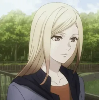 🍬 596e6c5a 动漫, 金发, 女性, 卡通, 女性, 角色 telegram sticker