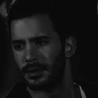 🖇 87364fd5 ผู้ชาย, ภาพเหมือน, ขาวดำ, ใบหน้า, เคร่งขรึม, สีหน้า whatsapp sticker