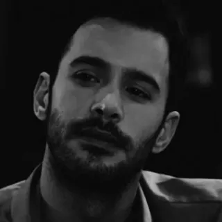 🖇 a3ddebcb ผู้ชาย, ภาพเหมือน, ขาวดำ, ใบหน้า, ผู้ชาย, คน whatsapp sticker