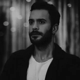 🖇 f1b8e187 ผู้ชาย, ภาพเหมือน, ขาวดำ, คน, ใบหน้า whatsapp sticker