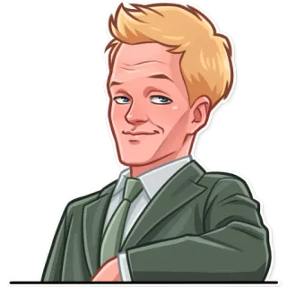 😏 85f3d1b7 Barney Stinson How I Met Your Mother Barney Stinson, How I Met Your Mother, character, cartoon, tv show, sitcom telegram sticker