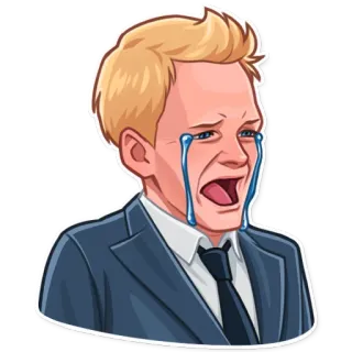 😭 c06326c0 crying, sad, upset, emotional, businessman telegram sticker