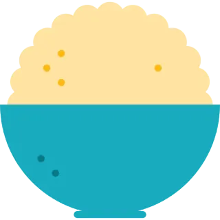 🍚 af20b0d6 bowl, food, grain, rice, asian cuisine telegram sticker
