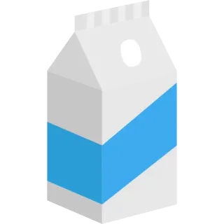 🥛 eb31e032 milk, drink, carton, food, beverage telegram sticker