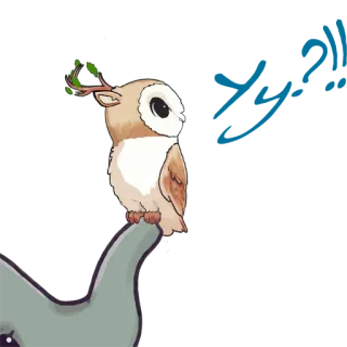 🦉 55c02d93 burung hantu, binatang, imut, alam, burung, kartun telegram sticker