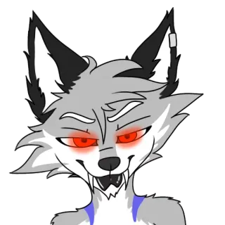 😈 3adf7768 Desenho animado, Lobo, Animal, Furry whatsapp sticker