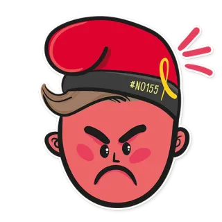 😡 618296e3 #NO155 表情符号, 政治, 加泰罗尼亚, 独立, 生气 whatsapp sticker