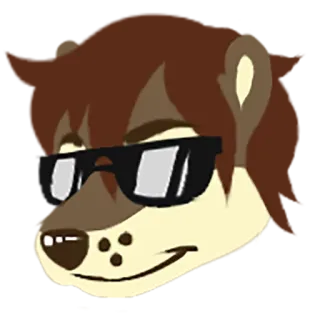 😎 ab3a8933 Dibujos animados, Animal, Gafas de sol, Genial, Peludo whatsapp sticker