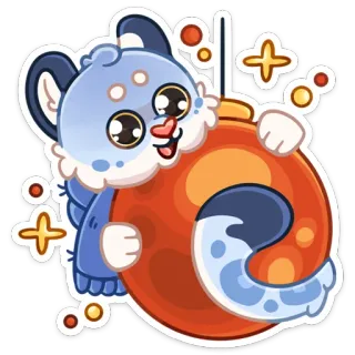 🥺 e63b3fca cat, christmas, holiday, cute, kawaii, cartoon, sticker, ornament telegram sticker