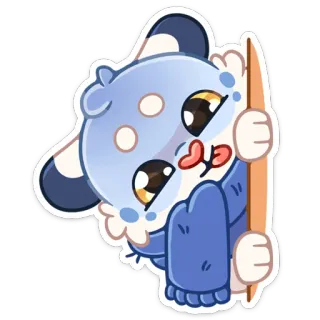 😋 f2cfeed8 cartoon, cute, animal, character, kawaii, sticker telegram sticker