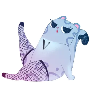 😙 4f16e9c4 만화, 동물, 망사, 유머, 귀여운, 스티커 telegram sticker