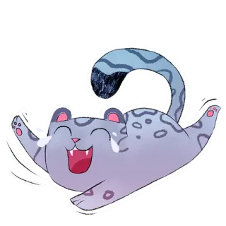😆 f52a480b 고양이, 스티커, 귀여운, 만화, 동물, 장난기, 행복한 telegram sticker