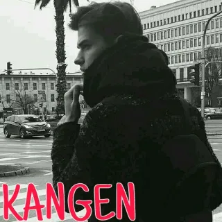 😌 8110283b KANGEN persona, strada, edificio, città, urbano, uomo telegram sticker