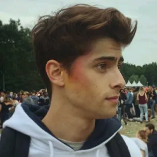 😅 e20ca361 persona, folla, giovane uomo, felpa con cappuccio, all'aperto, festival telegram sticker