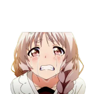 😭 4eea13b6 anime, llorando, triste, chica, emocional, lágrimas telegram sticker