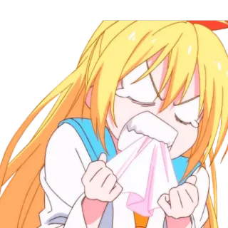 😠 f09620b4 chica anime, llorando, triste, enojada, frustrada, emocional, dibujos animados telegram sticker