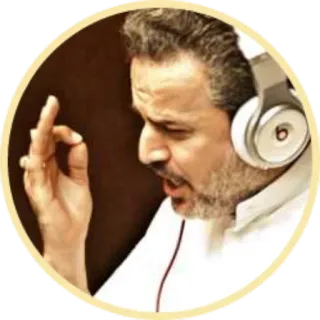 👌 a2d8c1aa hombre, auriculares, gesto, música, persona, retrato telegram sticker