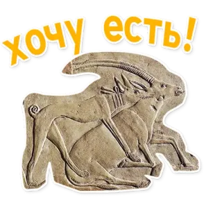 👄 fcf18761 ХОЧУ ЕСТЬ! comida, fome, russo, desenho animado, animal telegram sticker