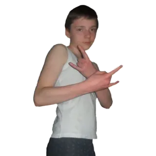 🤘 84ff643a orang, gestur, remaja whatsapp sticker