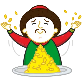 🍯 452d3df9 bashkir, pilaf, chef, comida telegram sticker