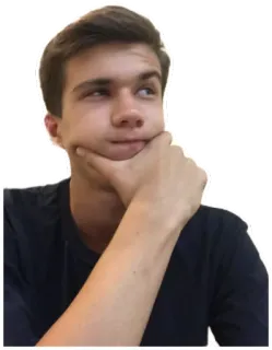 🤔 6fab2bcc 人物, 思考, ポートレート, 考え事, 若い男性, ティーンエイジャー whatsapp sticker