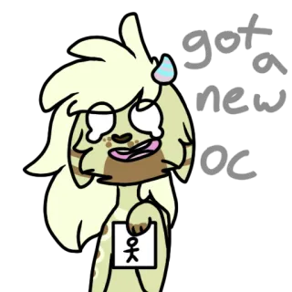 😳 f9e650e6 got a new oc eigene Figur, OC, Cartoon, Zeichnung, Charakterdesign telegram sticker