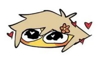 🥰 19f693e3 귀여운, 카와이, 만화, 꽃, 하트, 스티커 telegram sticker