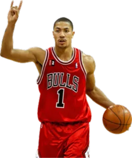 🐮 1329821d Derrick Rose баскетбол, атлет, NBA, Chicago Bulls, спорт whatsapp sticker